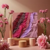 Elegant silk scarves for ladies, fashionable printed rectangular scarves for spring and summer Application Scenario